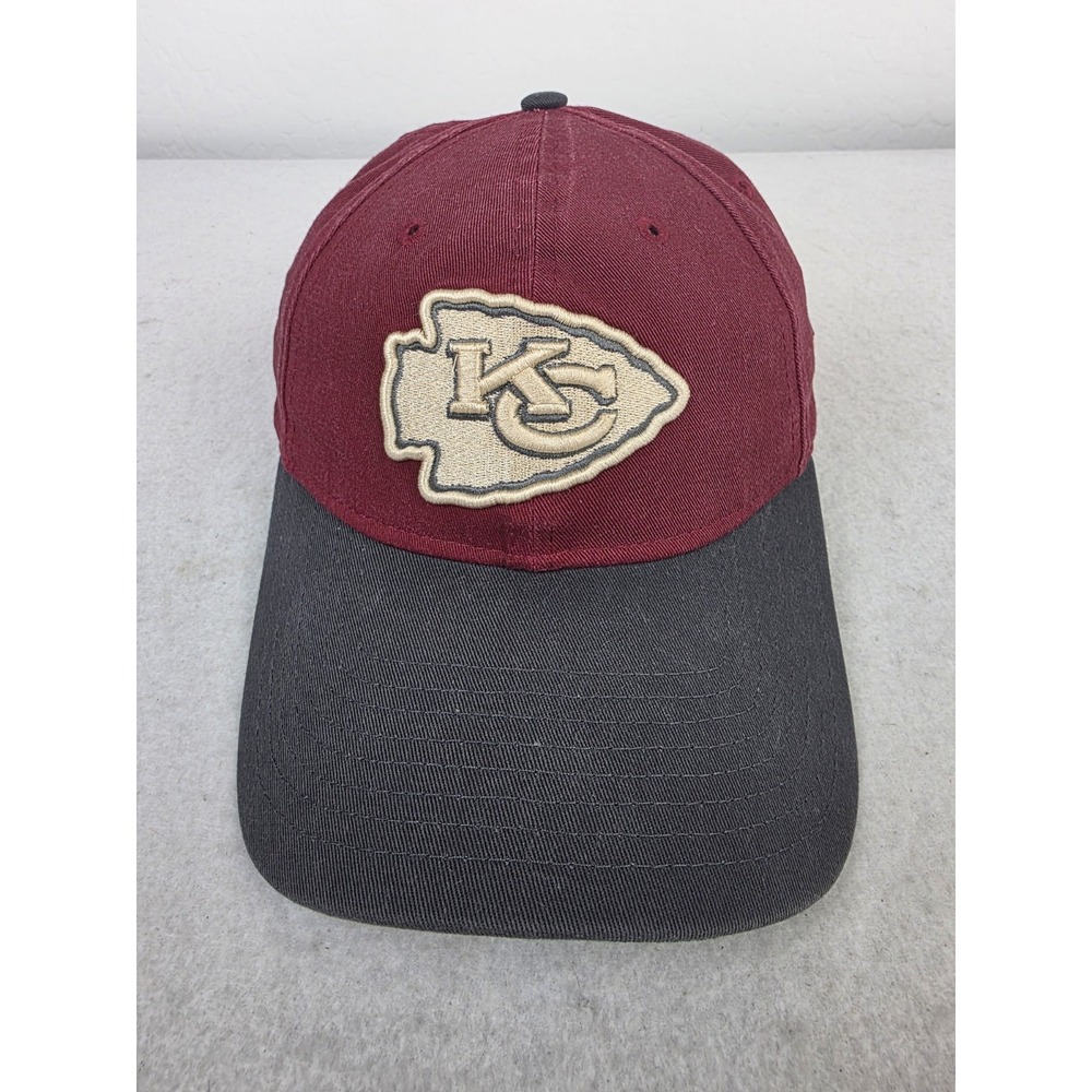 Kansas City Chiefs Two Tone‎ Strapback Hat 9twenty New Era Green Brim NFL